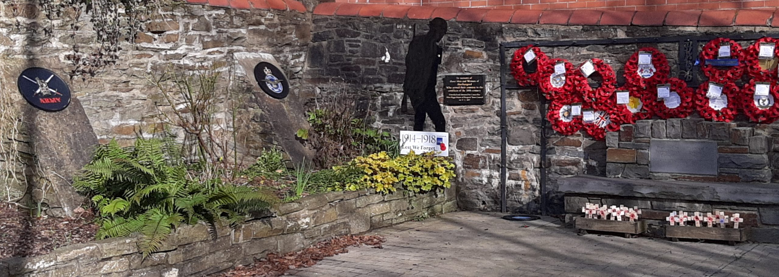 Inside Aberbargoed Memorial Garden