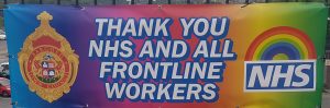 thank you banner for NHS and frontline workers day 2021