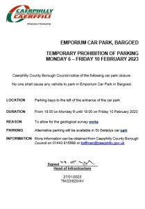 Temporary Closure notice 