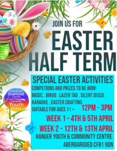 Easter Half Term youth activities notice